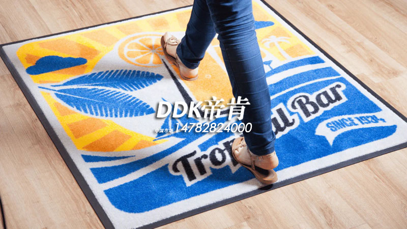 DDK提供印染技術重型定制徽標墊廣告logo地墊